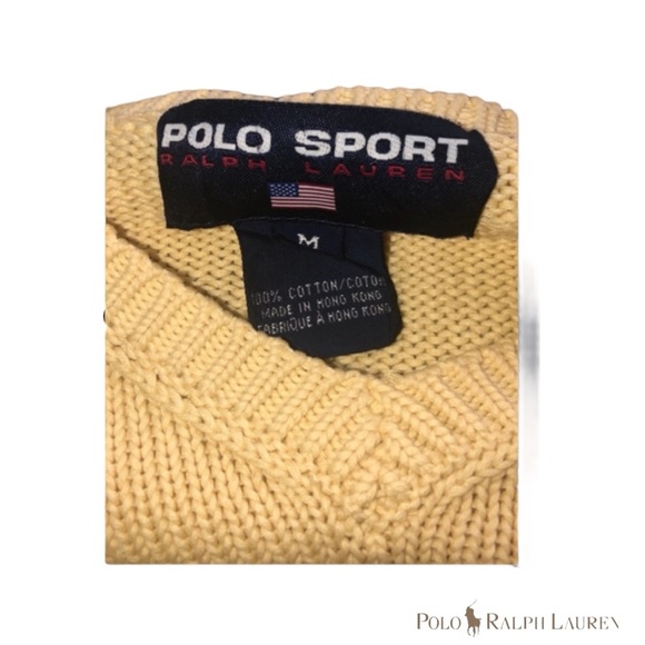 Vintage - Polo Sport Chunky Knit Sweater - Picture 3 of 3